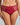 Model wears Daring Full Brief in TIBETAN RED. On body front view