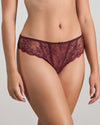Model wears Sofia Thong in FIG. On body side view