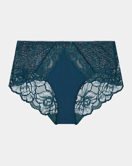 Midnight Express Full Brief in REFLECTING POND. Flat lay front view