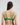 Model wears Juniper Underwire Bra in PARADISE GREEN. On body back view