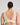 Model wears Midnight Express Wire Free Bra in EGRET. On body back view