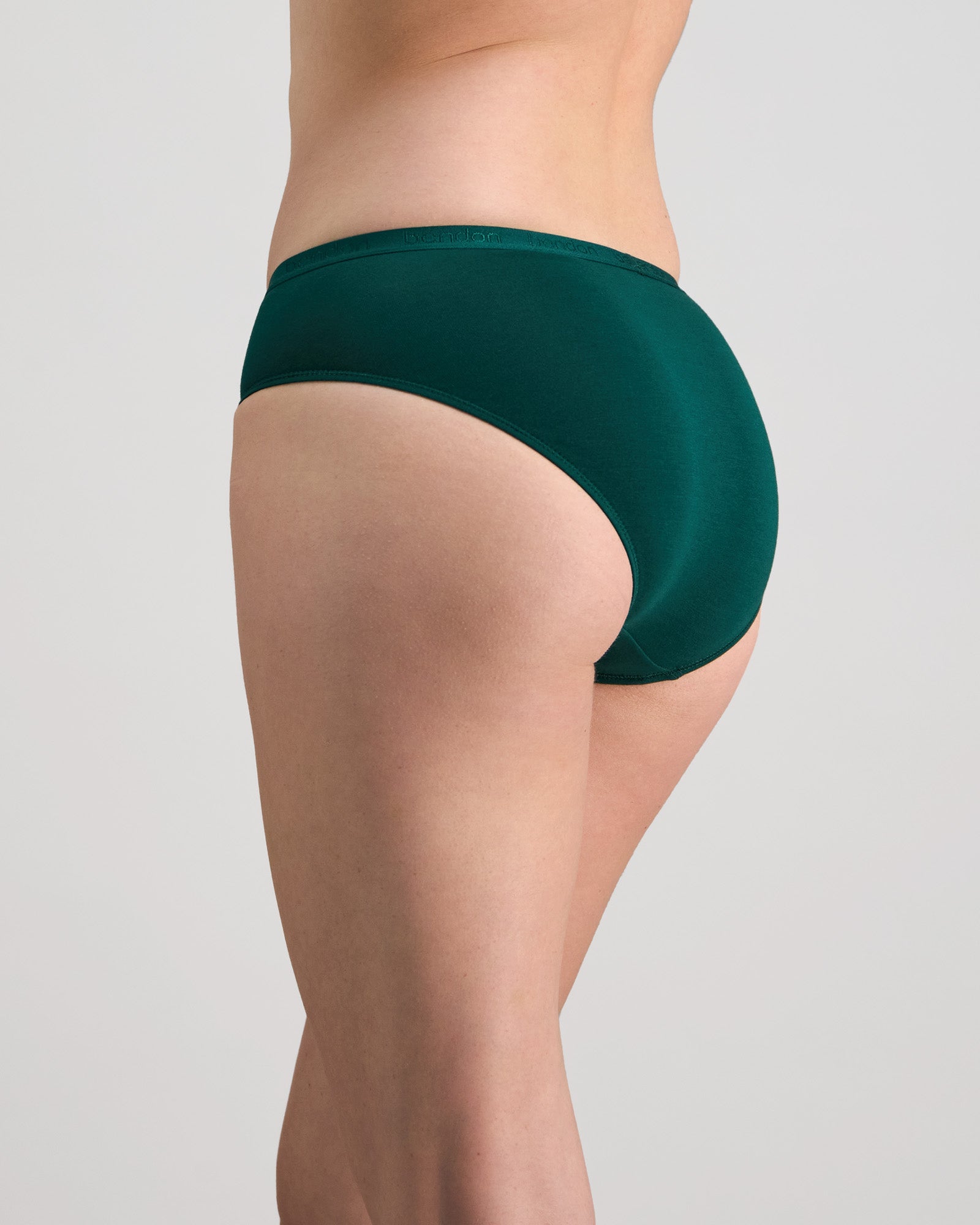 Body Cotton Bikini in RAIN FOREST. Flat lay back view