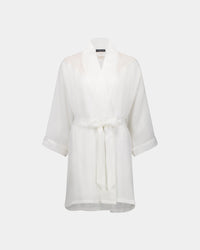 Eros Robe in SUGAR. Flat lay front view