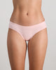 Model wears Seamless Soft Bikini in ICY PINK. On body front view