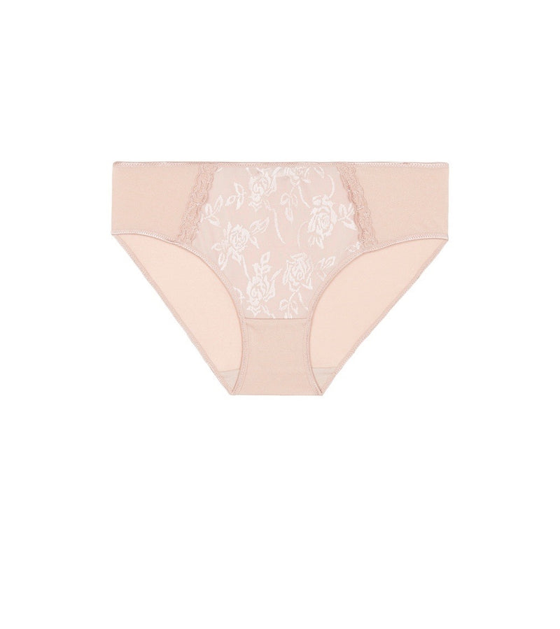 Divine Bikini in ROSE DUST. Flat lay front view