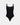 Extra-Ordinary Bodysuit in BLACK. Flat lay front view