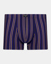 Cotton Stretch Mens Trunk in PEACOAT/OAKBUFF STRIPE. Flat lay front view