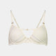 Olivia Luxe Underwire Bra in CHAMPAGNE. Flat lay front view