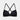 Chloe Contour Bra in BLACK. Flat lay back view