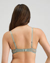 Model wears Romilly Push Up Bra in ICEBERG GREEN. On body back view