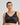 Model wears Midnight Express Wire Free Bra in BLACK. On body side view