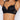 Model wears My Fit Arch Push Up Bra in BLACK. On body front view