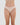 Model wears Seamless Soft Bikini in LATTE. On body front view
