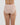 Model wears Seamless Soft Full Brief in LATTE. On body back view