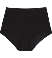 Freestyle Full Brief in BLACK. Flat lay front view