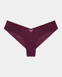 Sheer Impact Brazilian in FIG. Flat lay front view