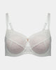 Muse Underwire Bra in WHITE. Flat lay front view