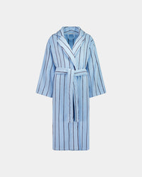 Riviera Robe in COOL BLUE. Flat lay front view