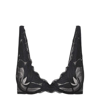 Sienna Siesta Underwire Bra in BLACK. Flat lay front view