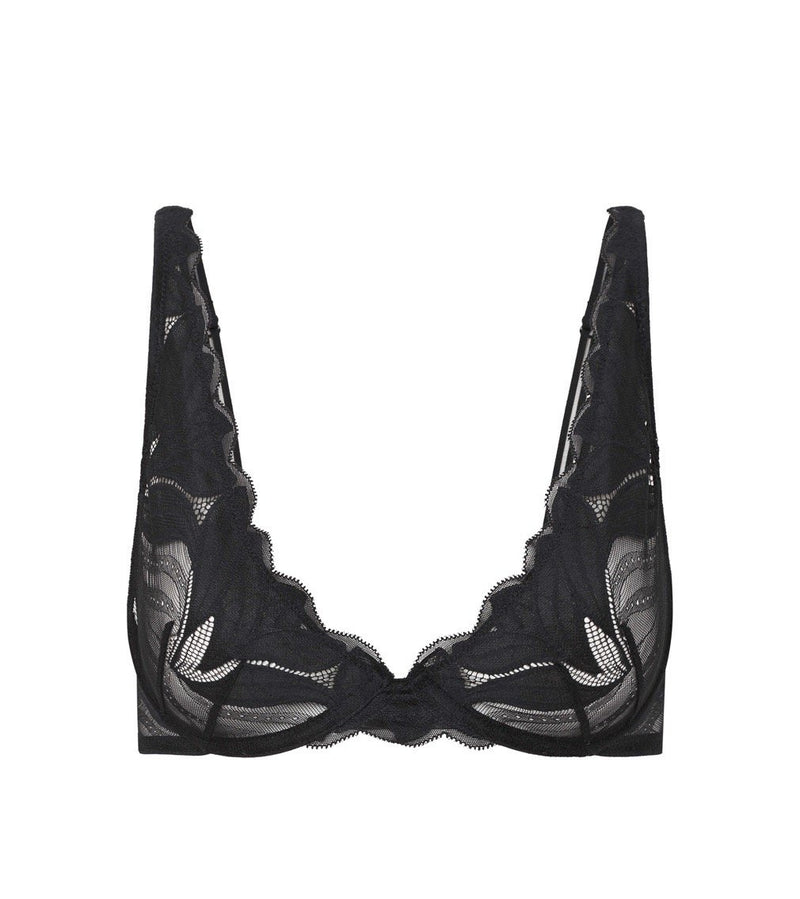 Sienna Siesta Underwire Bra in BLACK. Flat lay front view