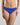 Model wears Seamless Soft Thong in DAZZLING BLUE. On body front view