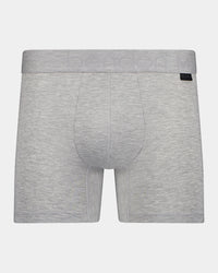 Bamboo Mens Trunk in GREY MARLE. Flat lay front view