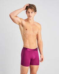 Bamboo Mens Trunk in MAGENTA PURPLE. Feature shot