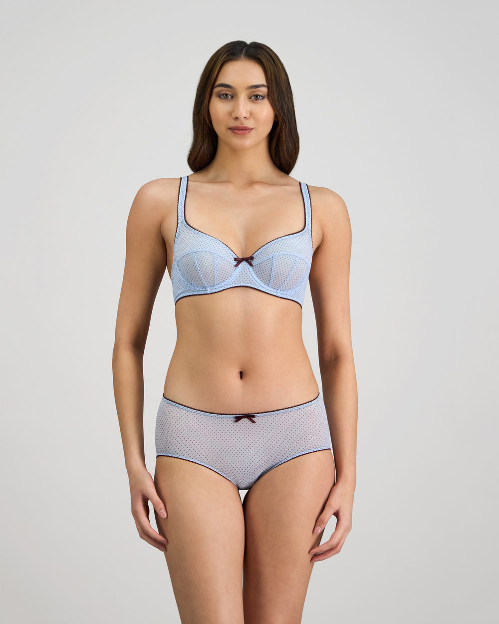 Harmony 2.0 Underwire Bra in SKYWAY/FIG. Flat lay back view