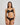 Lace Impact Brazilian in BLACK. Flat lay back view