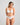 Perfect Lines Contour Bra in WHITE. Flat lay back view
