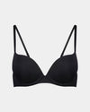 My Fit Smooth Push Up Bra in BLACK. Flat lay front view