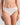 Model wears Au Naturel High Cut Brief in WHITE. On body front view