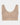 Bendon Essentials Crop Top in LATTE. Flat lay front view