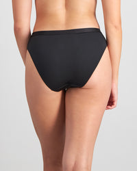 Model wears Selene Bikini in BLACK. On body back view