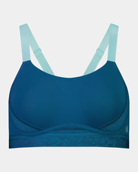 Bendon Breathe Contour Bra in INK BLUE. Flat lay front view