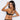 Model wears My Fit Arch Push Up Bra in BLACK. On body back view