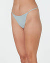 Model wears Clemence Thong in SLATE. On body side view