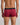 Model wears Retros Print Mens Trunk in DISRUPTED SPOT PRINT. On body back view