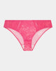 Only Mine Bikini in PINK LEMONADE/ICY PINK. Flat lay front view