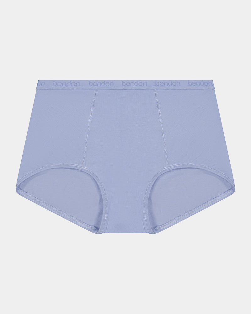 Body Cotton Full Brief in SKYWAY. Flat lay front view