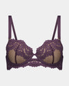 Nova Rosa Contour Bra in PLUM PERFECT. Flat lay front view