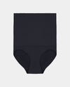 Bamboo Bodywear High Waisted Brief in BLACK. Flat lay front view