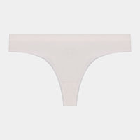 Seamless Thong in WHITE. Flat lay front view