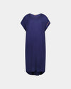 Belle Bamboo Nightie in EVENING BLUE. Flat lay front view