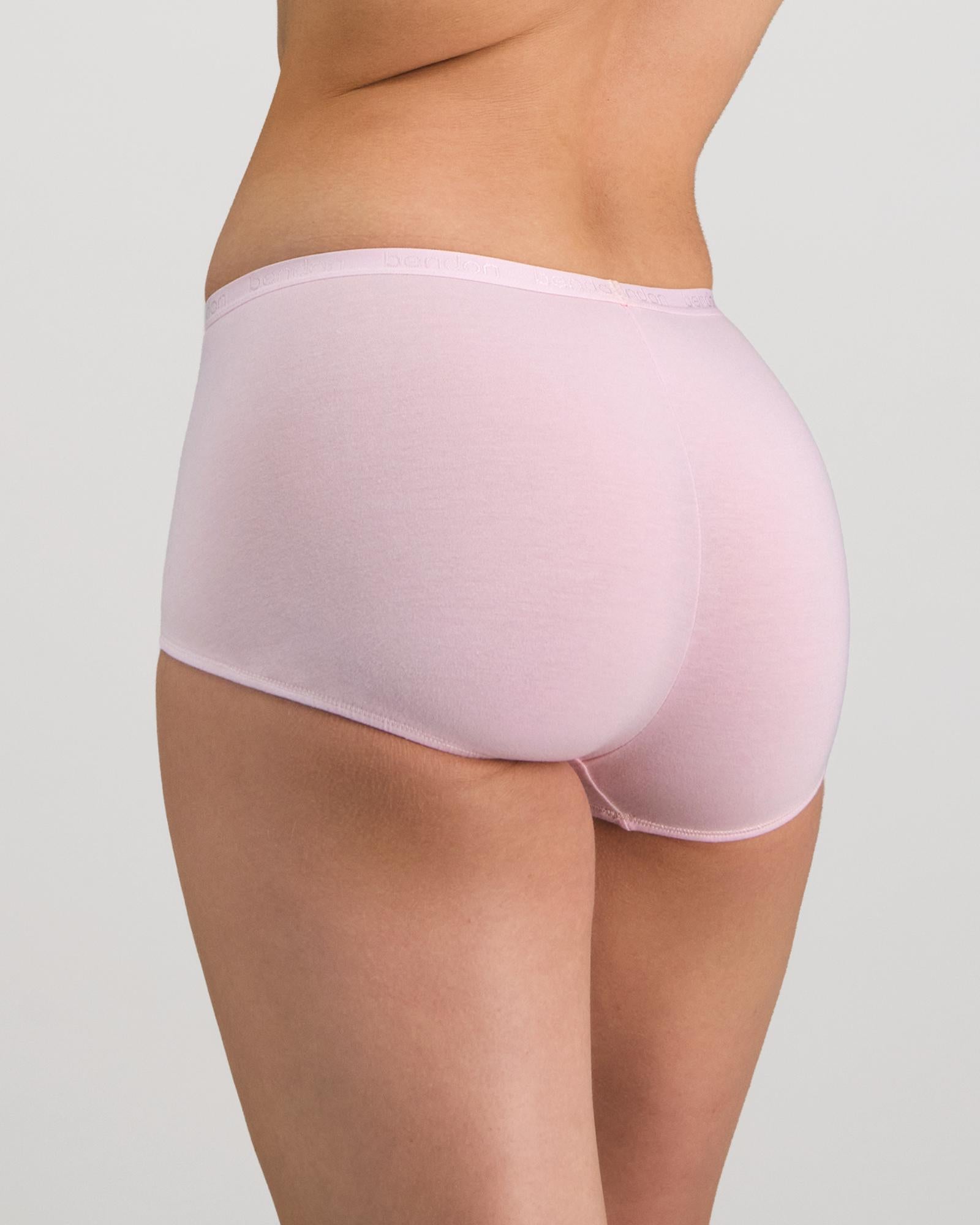 Body Cotton Full Brief in FESTIVAL BLOOM. Flat lay back view