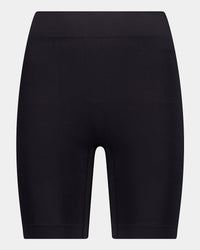 Smoothing Bodywear Chafer Short in BLACK. Flat lay front view