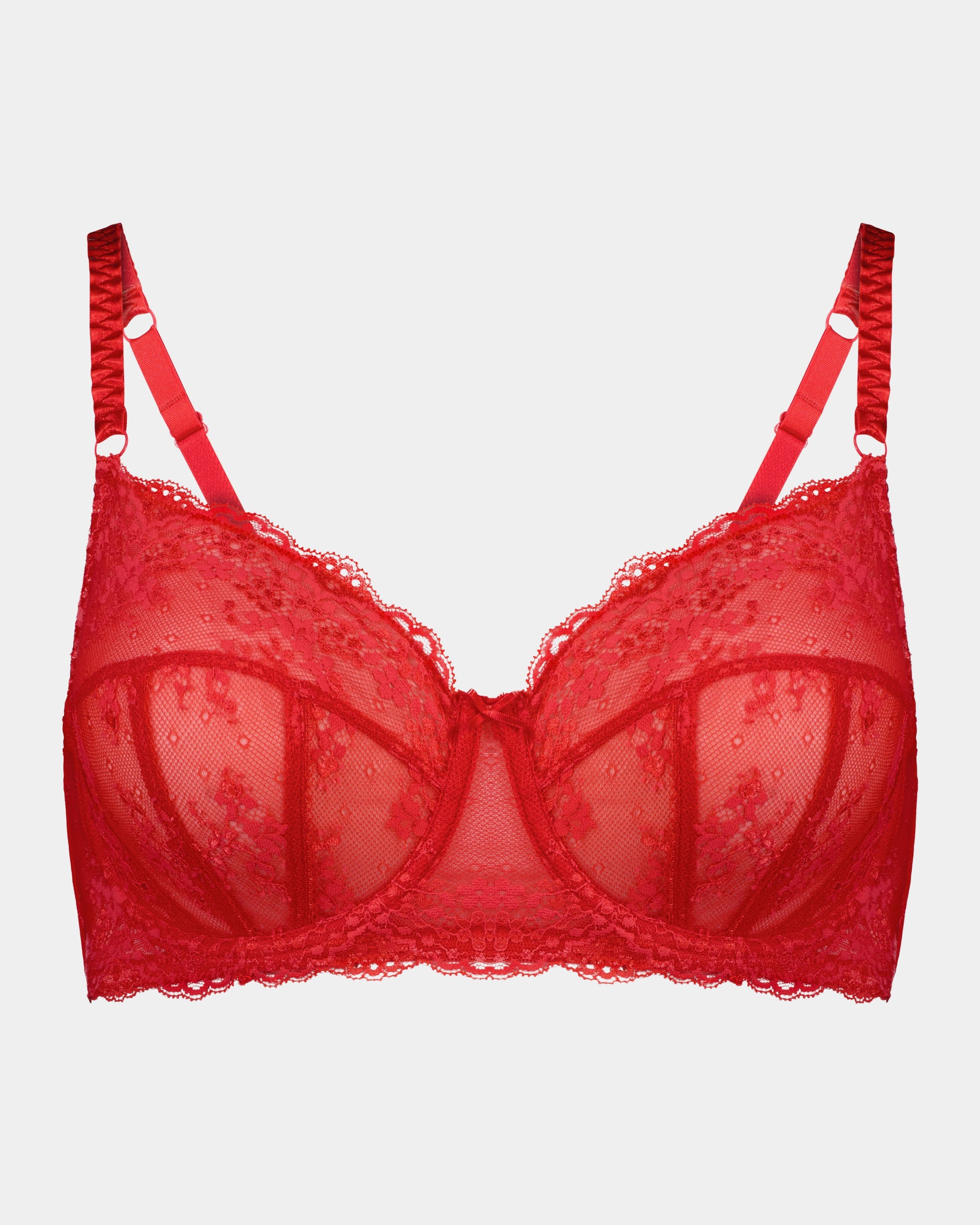 Sofia Underwire Bra in BITTERSWEET. Flat lay front view