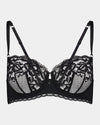 Delightfully So Underwire Bra in BLACK. Flat lay front view