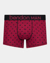 Retros Print Mens Trunk in DISRUPTED SPOT PRINT. Flat lay front view