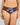 Model wears Wild Violet Full Brief in DARK FOLKLORE PRINT. On body front view